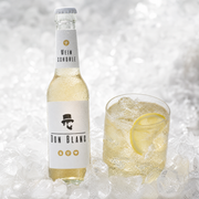 Don Blanc Weinschorle eiskalt mit Glas, Eis und Zitrone